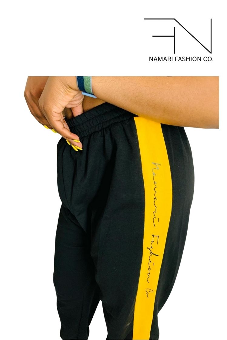 Yellow strip sweats